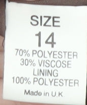 Womens UK Size 14 Features Regular Brown Blazer