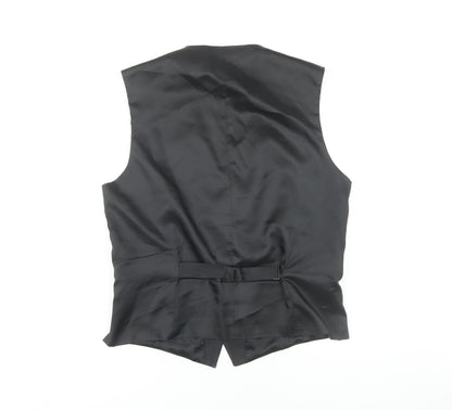 Mens UK Size 40 Racing Green Regular Grey Suit Waistcoat