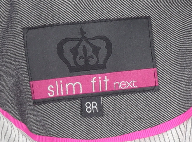 Next Women's Grey Blazer Size 8R Slim Fit