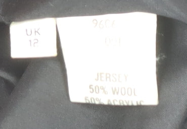 Womens UK Size 12 Viyella Black Basic Jacket