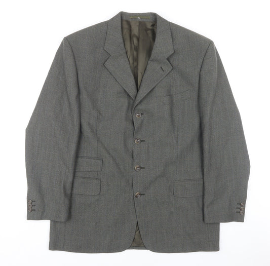 Mens UK Size 44 Pierre Cardin Regular Grey Suit Jacket