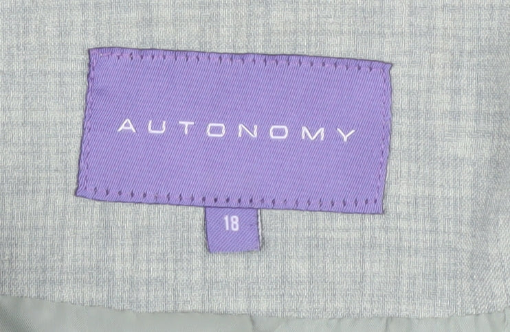 Autonomy Women's Grey Blazer Size 18 - Perfect for Business