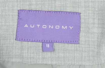 Autonomy Women's Grey Blazer Size 18 - Perfect for Business