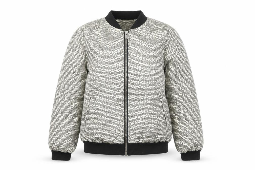 Womens UK Size 8 New Look Gold Bomber Jacket