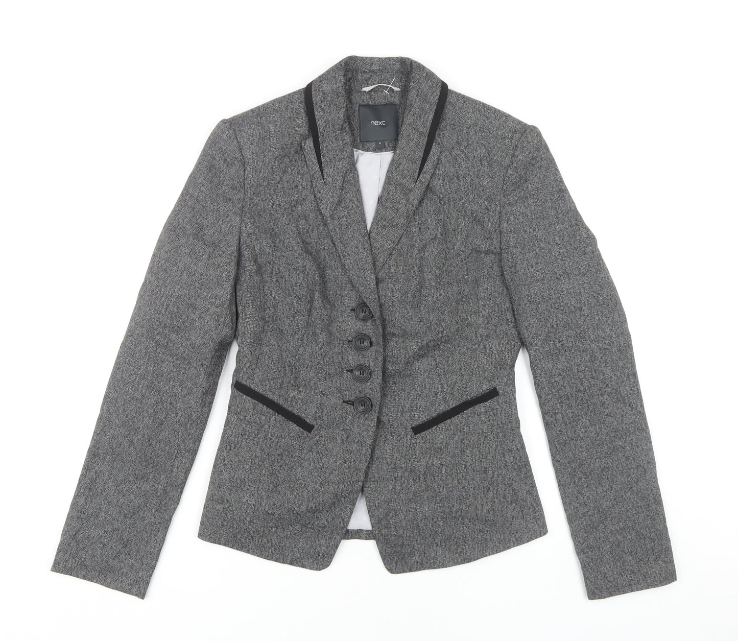 Next Women's Grey Blazer Size 6, Tailored Classic