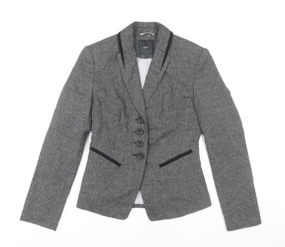 Next Women's Grey Blazer Size 6, Tailored Classic