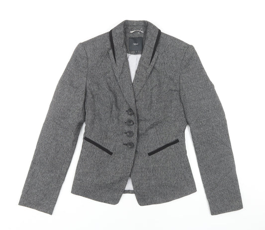 Next Women's Grey Blazer Size 6, Tailored Classic