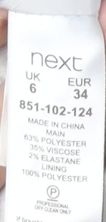 Next Women's Grey Blazer Size 6, Tailored Classic