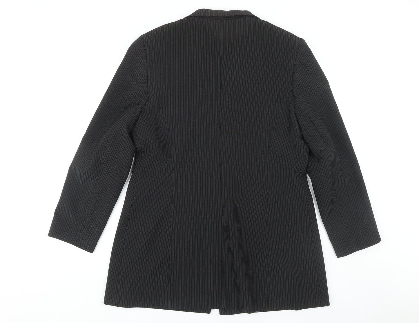 Mackays Women's Black Pinstripe Blazer Size 18