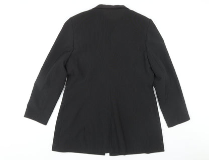 Mackays Women's Black Pinstripe Blazer Size 18
