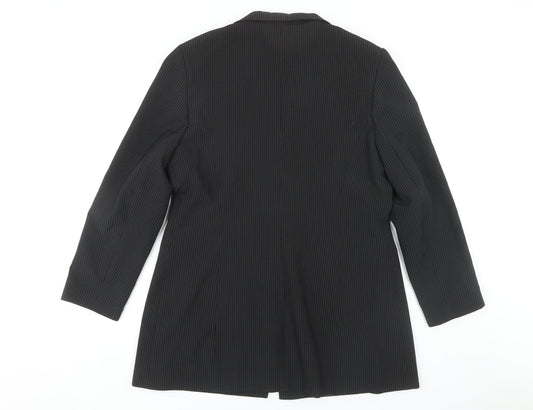 Mackays Women's Black Pinstripe Blazer Size 18