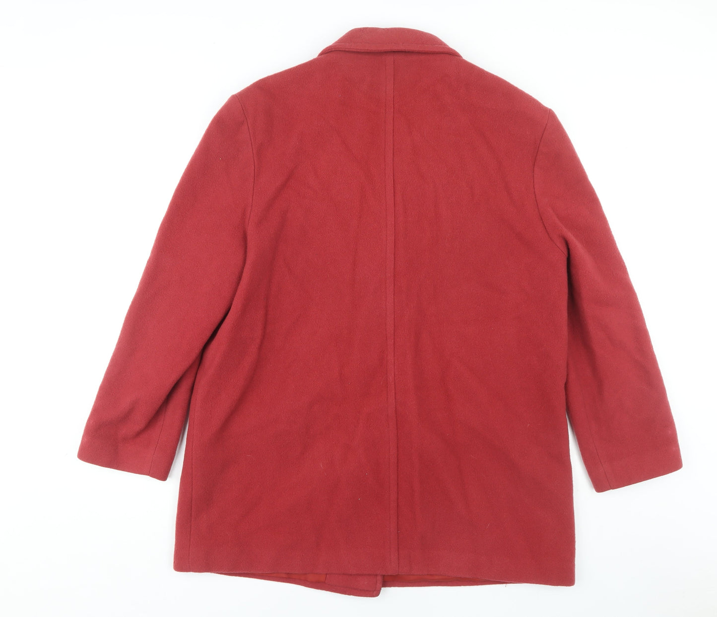 Womens UK Size 16 NuAge Red Overcoat