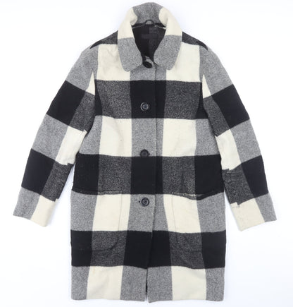 Womens UK Size S Uniqlo Multicoloured Overcoat