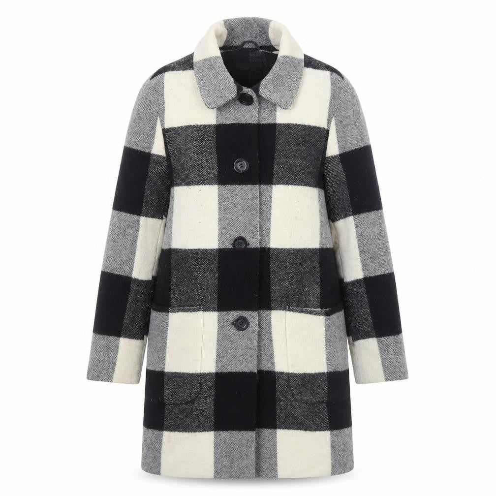 Womens UK Size S Uniqlo Multicoloured Overcoat