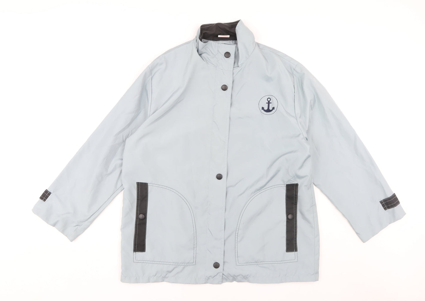 Womens UK Size M Anne de Lancay Blue Basic Jacket