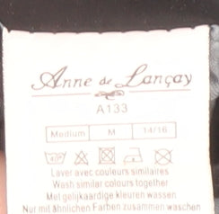 Womens UK Size M Anne de Lancay Blue Basic Jacket