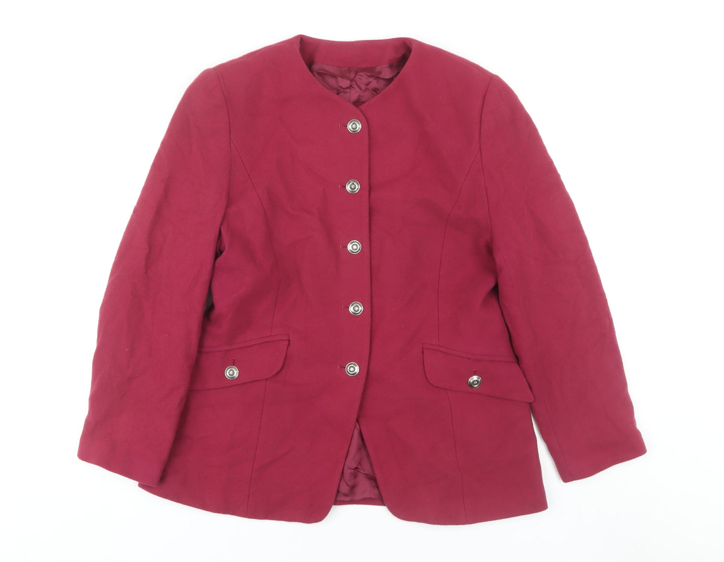 Womens UK Size 14 Marks and Spencer Red Classic