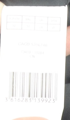 Damart Women's Black Wool Overcoat, Size 4, Classic Fit