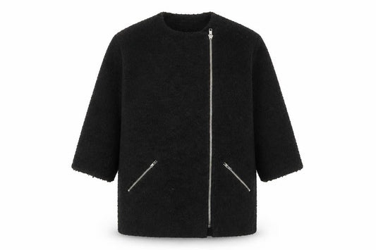 Womens UK Size 8 Topshop Black Basic Jacket