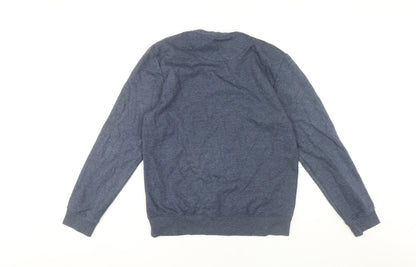 Unisex Adults UK Size S Coca-Cola Blue Pullover Sweatshirt
