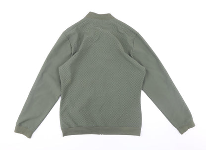 Adidas Men's Green S Basic Jacket with Zip Pockets