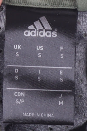 Adidas Men's Green S Basic Jacket with Zip Pockets