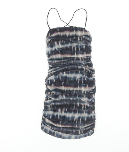 Quiz Women's Multicoloured Bodycon Mini Dress Size 8