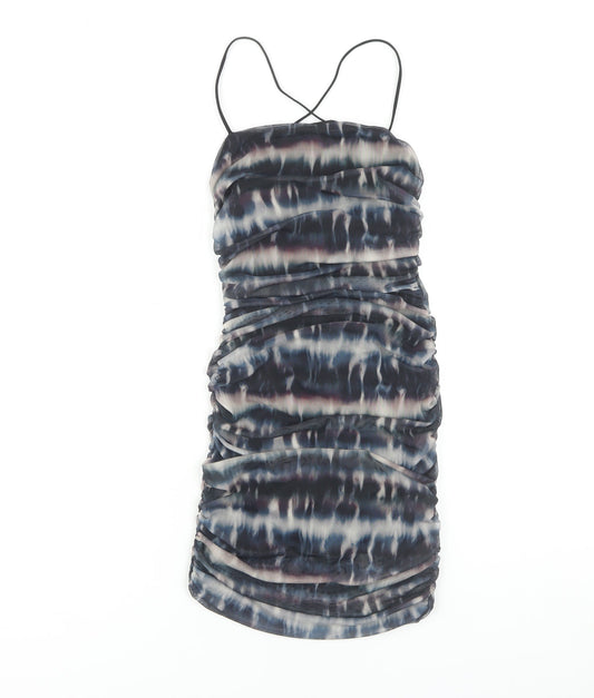 Quiz Women's Multicoloured Bodycon Mini Dress Size 8