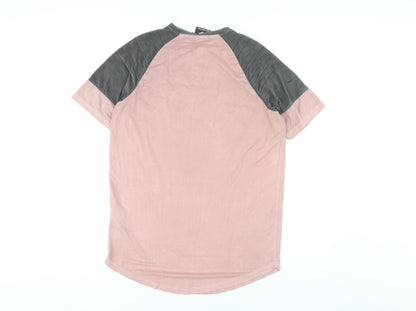 Bee Inspired Men's Pink Short Sleeve T-Shirt - Size S