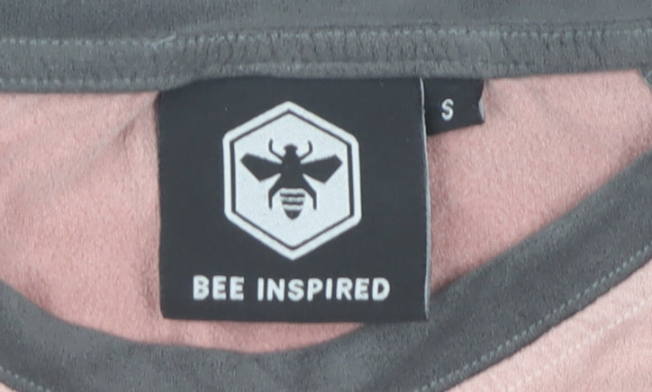 Bee Inspired Men's Pink Short Sleeve T-Shirt - Size S