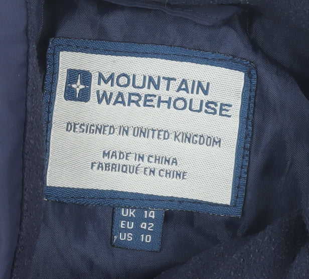 Mountain Warehouse Women's Blue Puffer Waistcoat Size 14