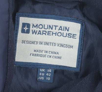Mountain Warehouse Women's Blue Puffer Waistcoat Size 14