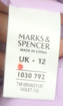 Womens UK Size 12 Marks and Spencer Purple Basic Jacket