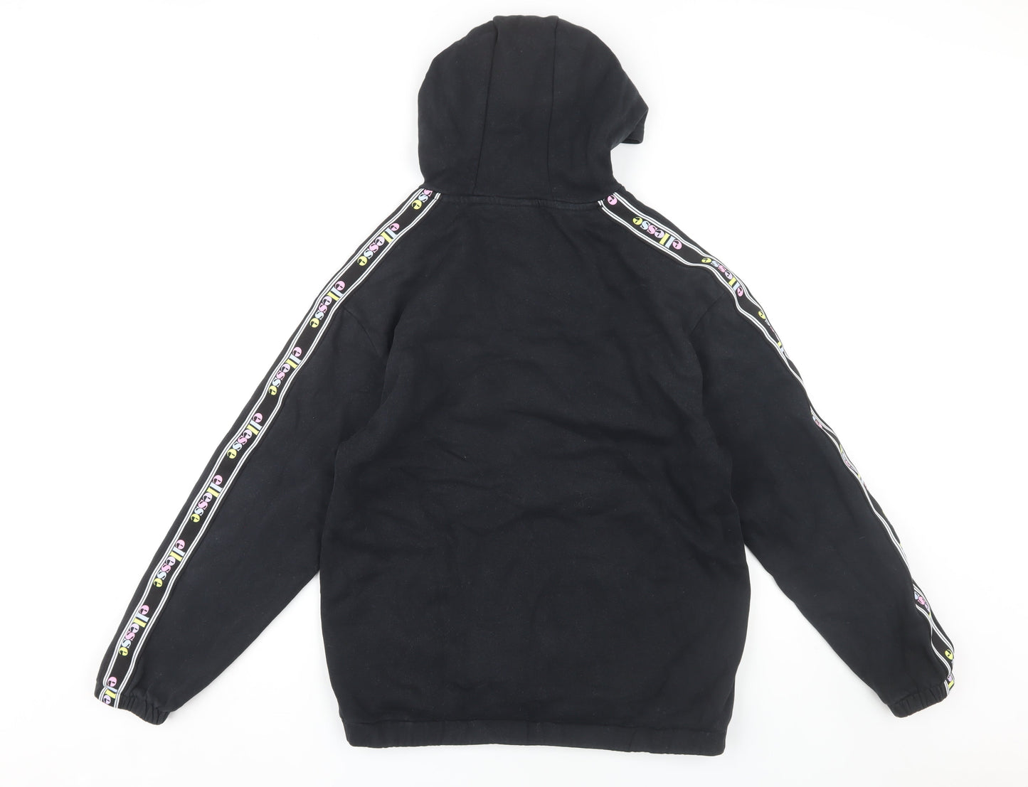 Ellesse Girls Black Hoodie 13-14 Years Logo Pullover