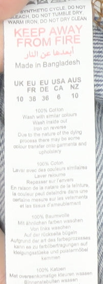 PrettyLittleThing Women's Blue Cut-Off Denim Shorts