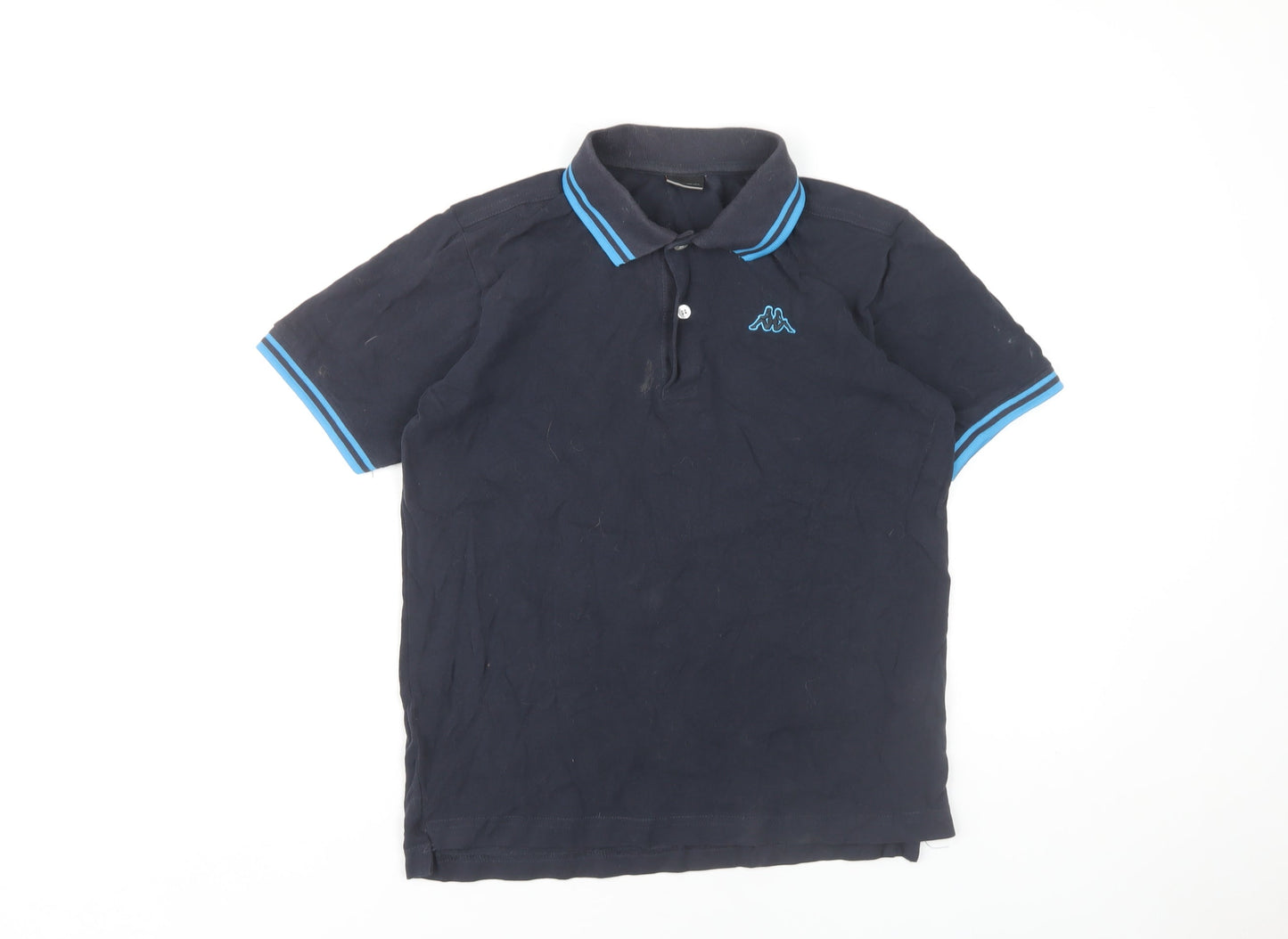 Kappa Boys Polo Shirt Black 11-12 Years Short Sleeve