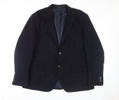 Mens UK Size 48 Jasper Conran Regular Black Suit Jacket