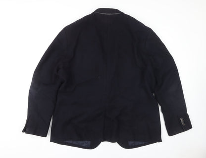 Mens UK Size 48 Jasper Conran Regular Black Suit Jacket