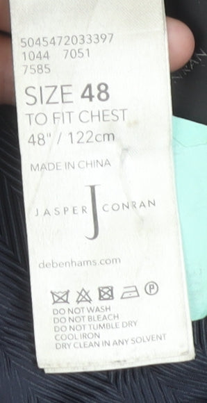 Mens UK Size 48 Jasper Conran Regular Black Suit Jacket