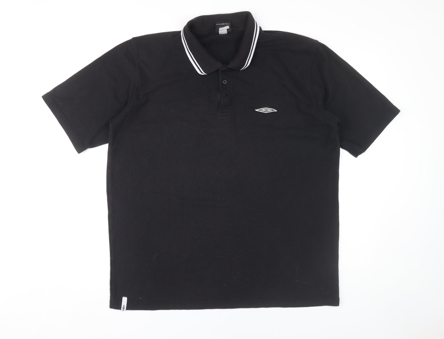 Umbro Men's Black XL Polo Shirt with Logo