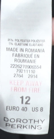 Dorothy Perkins Women's Black Sheath Dress Size 12