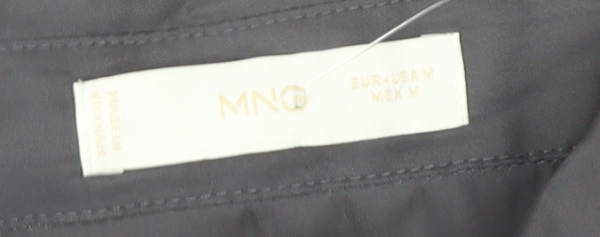 MNG Women's Grey Wide-Leg Jumpsuit, Size M, Collared Style