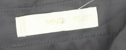 MNG Women's Grey Wide-Leg Jumpsuit, Size M, Collared Style