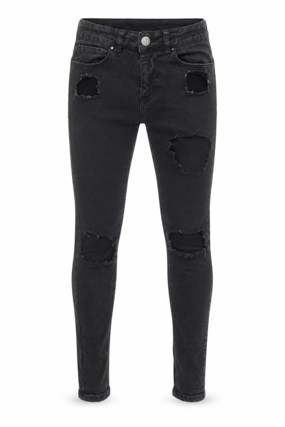 Mens UK Size XS Sinners Slim Fit Skinny Black Jeans