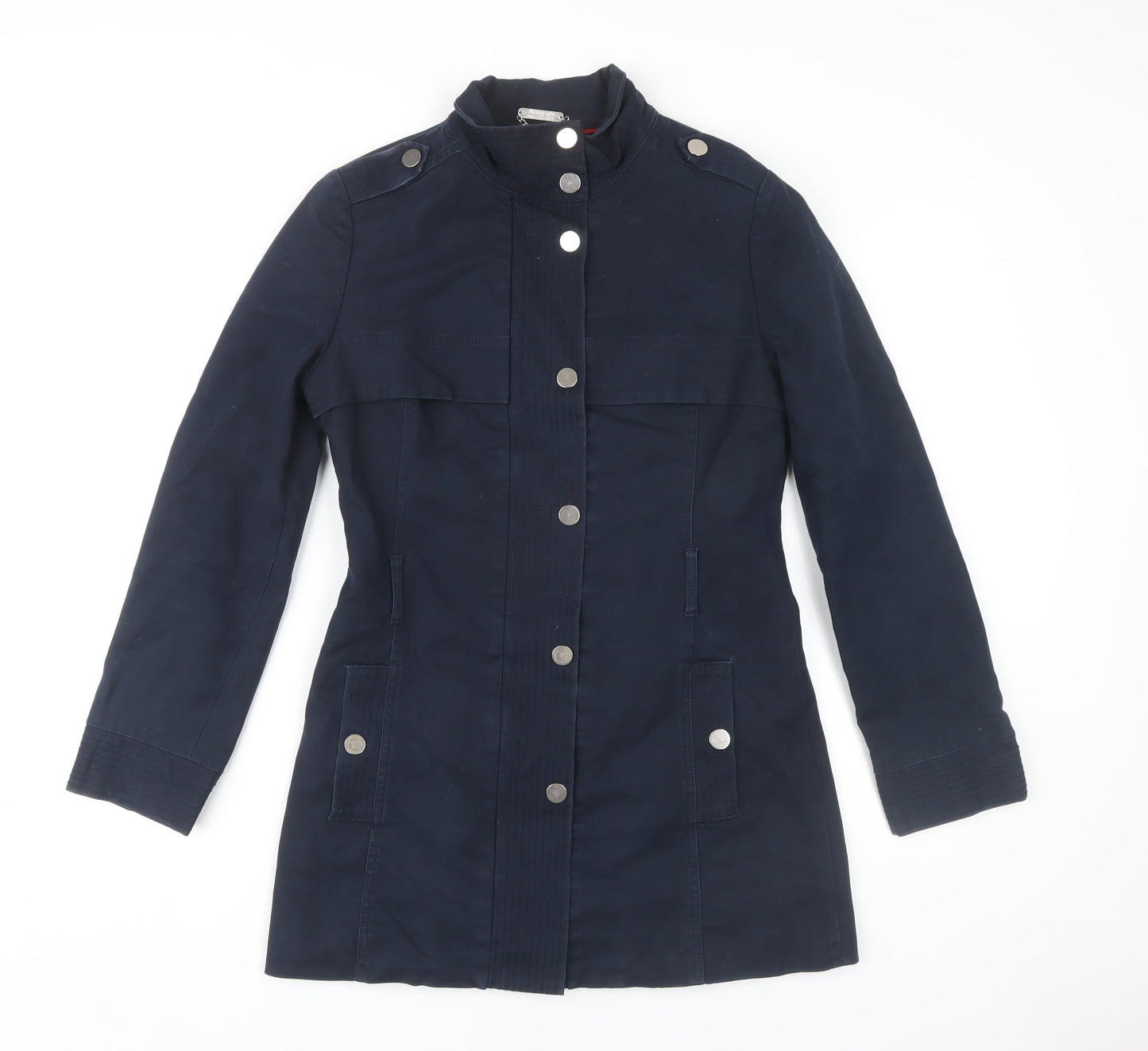 Womens UK Size 8 Marks and Spencer Blue Military Jacket
