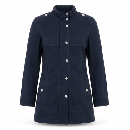 Marks & Spencer Women's Blue Military Style Jacket, Size 8