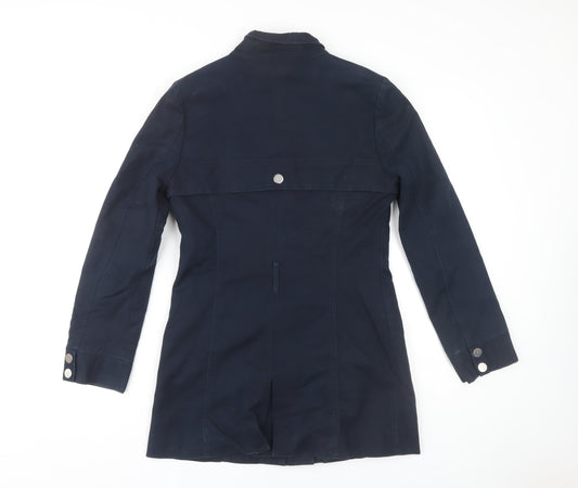 Womens UK Size 8 Marks and Spencer Blue Military Jacket