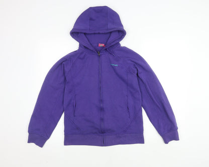 LA Gear Women's Purple Fleece Hooded Jacket Size 8