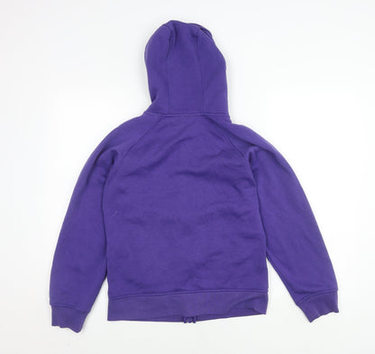 LA Gear Women's Purple Fleece Hooded Jacket Size 8