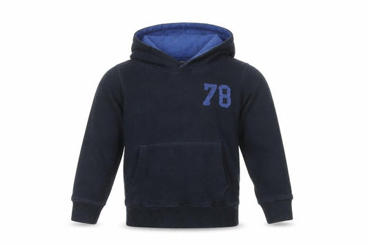 Next Boys Black Pullover Hoodie Size 6 with Logo